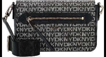 DKNY Schoudertas Bryant Ave Flap Crossbody Bag BK Logo - BK Zwart