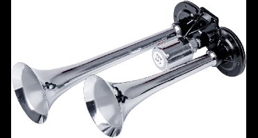 Dubbele fanfarehoorn – 12–24V – Universeel voertuigtoeter