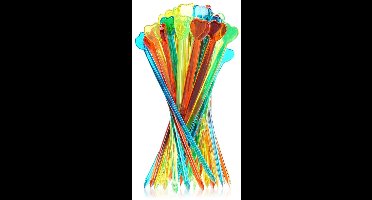 Orion - Snackprikkers - 8cm - 50 stuks - Kleurrijk Kunststof