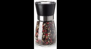 Peper/zoutmolen glas Ø6,5xH12,5cm