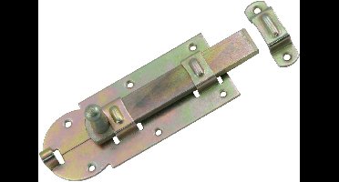 Starx rolschuif - met ronde knop en sluitlus - vlak - 120 mm - geel