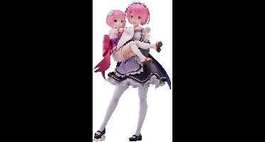 Re:Zero Starting Life in Another World PVC Statue 1/7 Ram & Childhood Ram 23 cm