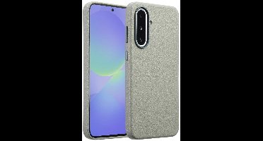 Accezz Hoesje - Geschikt voor Samsung Galaxy A36 / A56 (5G) - met Magnetische Ring Leather Backcover - Light Grey