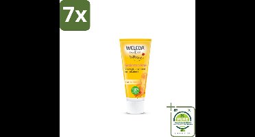 7 x WELEDA - Gezichtscrème - Baby & Kind Calendula - 50 ml - Grootverpakking - Babyhuid - Gezichtscrème - Natuurlijke Verzorging - Biologische Calendula - Kamille