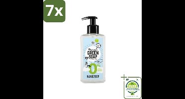 7 x Marcel's Green Soap - Handzeep 0% - Zachte verzorging - 250 ml - Grootverpakking - Handzeep - Biologische Zeep - Gevoelige Huid - Vegan Zeep - Natuurlijke Zeep