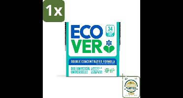 1 x Ecover - Waspods - Universeel - Geconcentreerde formule - 34 wasbeurten- Ecover Wascapsules - Duurzame Wasmiddelen - Geconcentreerde Waspods - Wasmiddel Bij Lage Temperatuur - Natuurlijke Wasmiddelen