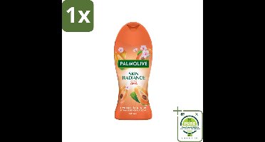 1 x Palmolive – Douchegel – Skin Radiance Papaya Peach – 250 ml - Douchegel - Exfoliatie - Huidverheldering - Papaja - Perzik