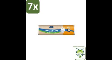 7 x Swirl – Vuilniszakken – 35 L – Handvatten – 15 zakken - Grootverpakking - Afvalzakken - Scheurvast - Lekvrij - Handvatten - Keukenafval