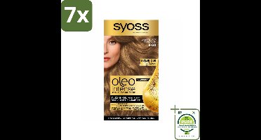 7 x SYOSS - Oleo Intense 8-60 Honing Blond - Haarverf - Zonder Ammoniak - Grijsdekking - Langdurige Kleur - Grootverpakking - Permanente Haarkleur - Haarkleur - Haarkleur Zonder Ammoniak - Haarkleuring - Olie-formule