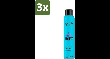 Got2B - Droogshampoo - Fresh & Fabulous Volume - 200 ml - Bulkverpakking - 3 stuks