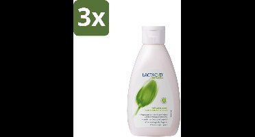 3 x Lactacyd – Verfrissende Wasgel - 200 m - Intieme Wasgel - Melkzuur - Menthol - Deo Active Complex - Frisheid
