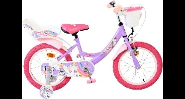 Volare Unicorn Kinderfiets - Meisjes - 16 inch - Paars