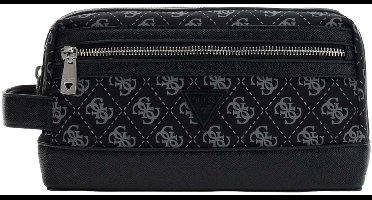 GUESS accessoiretas Berlin Small Necessaire Dark Black zwart