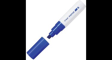 Pilot Pintor Blauwe Verfstift - Brede marker met 8,0mm beitelpunt - Inkt op waterbasis - Dekt op elk oppervlak, zelfs de donkerste - Teken, kleur, versier, markeer, schrijf, kalligrafeer…