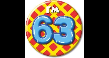 Button klein - i'm 63 Leeftijd Fun gifts