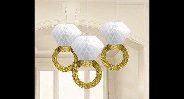 Amscan Plafonddecoratie Wedding 30 Cm 3-delig