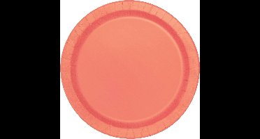 Haza Original Feestborden Oranje 18 Cm 20-stuks