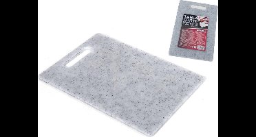 Gerimport - Snijplank keuken/voedsel - lichtgrijs - Kunststof - 20 x 30 cm