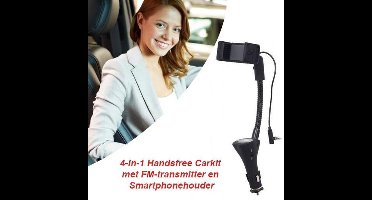 Handige 4-in-1 handsfree carkit met LCD display