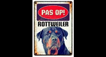Plenty gifts waakbord blik rottweiler - Default Title