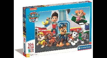 Clementoni - Puzzel - 104 Maxi Stukjes - Paw Patrol - Kinderpuzzel - Vanaf 1 Jaar