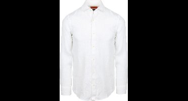 Suitable Overhemd Linnen Wit - Maat 40 - Heren - Overhemden Formeel