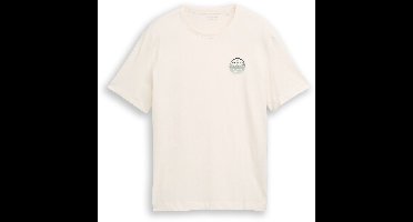 Tom Tailor - T-shirt met print - Maat XXL - Gardenia White