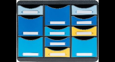 Exacompta Ladenblok Storebox Multi 11 laden Bee Blue - Geassorteerd - 3137202D