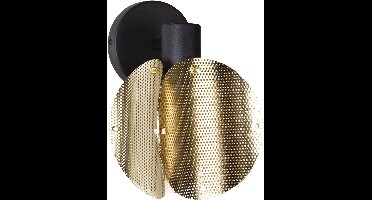 OSRAM DECOR Gevouwen Globe Wandlamp E27, Goud, Staal geëlektroplateerd, Industrieel, Textiel, 1,6m Kabel