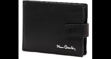 Pierre Cardin YS604 Serie - Lederen Herenportemonnee - Horizontaal - Sluiting met Drukknop - Zwart