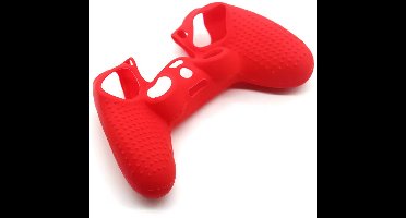 New Age Devi - Skin geschikt voor Playstation 5 Controller - Silicone Hoes - Accessoires - Rood