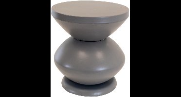 Louis bijzettafel metaal ø35x37cm - grijs