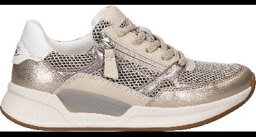 Gabor Rollingsoft dames sneaker - Goud - Maat 36