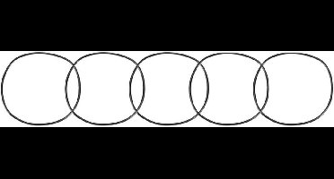 Mechanische Zwarte Rubber Olie Afdichting Filter Ringen Wasmachines 82 x 2mm 5 Stks