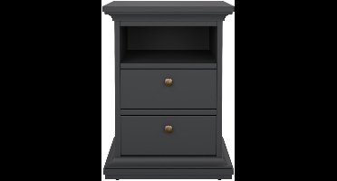 Giga Living Nachtkastje Paris - Grijs - 44x40x59cm