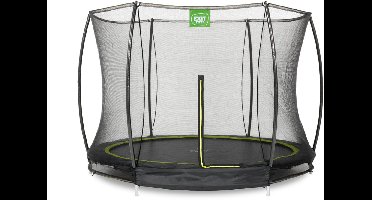 EXIT Silhouette Trampoline ø305cm - met Veiligheidsnet - Inground - Rond - Voor Kinderen - Zwart