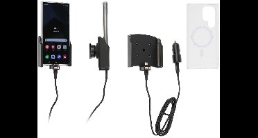 Brodit houder/lader Samsung S24 Ultra USB sig.plug-with case