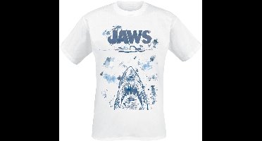 Jaws Jaws - Splatter Heren T-shirt - wit - XL