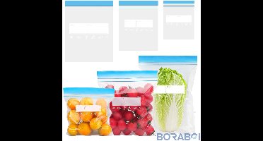 Herbruikbare Vrieszakken - Siliconen - 70 Stuks - Transparant - Duurzaam