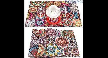 Placemat - Mandala - 45x32 cm - Katoen/Linnen