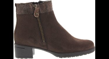 Dames Enkellaars Hartjes Hip/hop Boot Dunkelbraun Donkerbruin - Maat 7