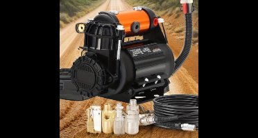 Luchtcompressor – Draagbare Compressor – Bandenpomp – 12V Compressor – Compact – 150 PSI – Roestvrij Staal