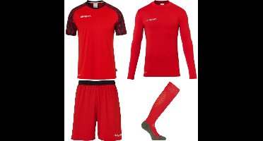 Uhlsport Reaction Keeperset Kinderen - Rood / Zwart | Maat: 128