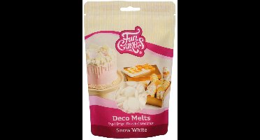 FunCakes Deco Melts Natuurlijk Wit - 250g - Smeltsnoep - Cupcake Decoratie - Lollies - Snoepjes