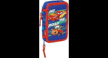 Disney Cars Gevuld etui Hit the Road - 29 stuks - 19,5 x 12,5 x 4 cm - Polyester