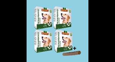 Combideal Biofood Schapenvet Maxi Bonbons Zeewier 4x 40 ST + Pawty Fricandel