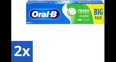 2 x Oral-B - Fresh Mint - Tandpasta - Verfrissend - 100 ml - Tandpasta - Mondgezondheid - Gaatjes - Wittere Tanden - Frisheid