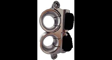 Wichard Dubbele Staandergeleider 25 Mm Zilver