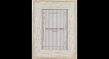 Fotolijst polystone oud wit 10x15 cm klassiek design decoratie.