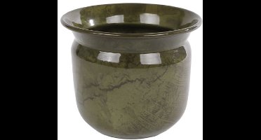 Bloempot Martie S groen metaal decoratief kinderspeelgoed.